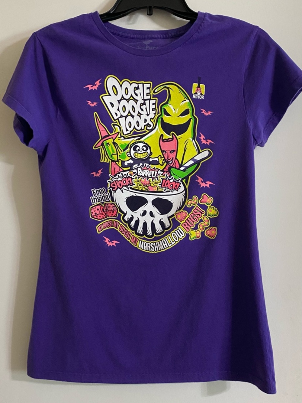 Purple Oogie Boogie Loops Graphic Tee for Kids